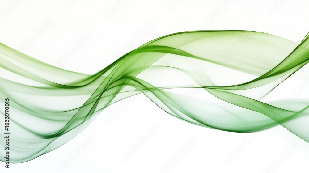 Abstract Green Waves Abstract Green Waves