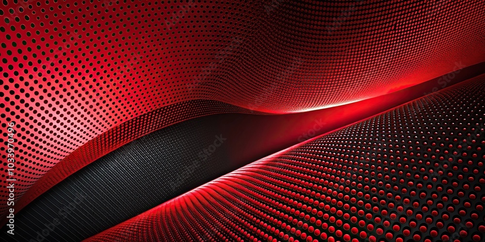 Fototapeta premium Abstract red and black background with a low angle view