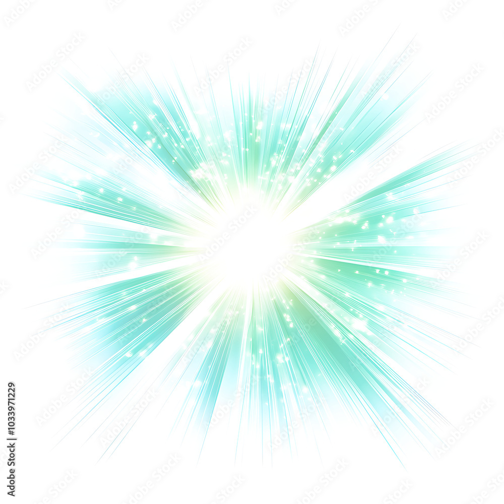 Radiant Blue and Green Sunburst Effect Clipart Illustration on white and Transparent Background Radiant Blue and Green Sunburst Effect Clipart Illustration on white and Transparent Background
