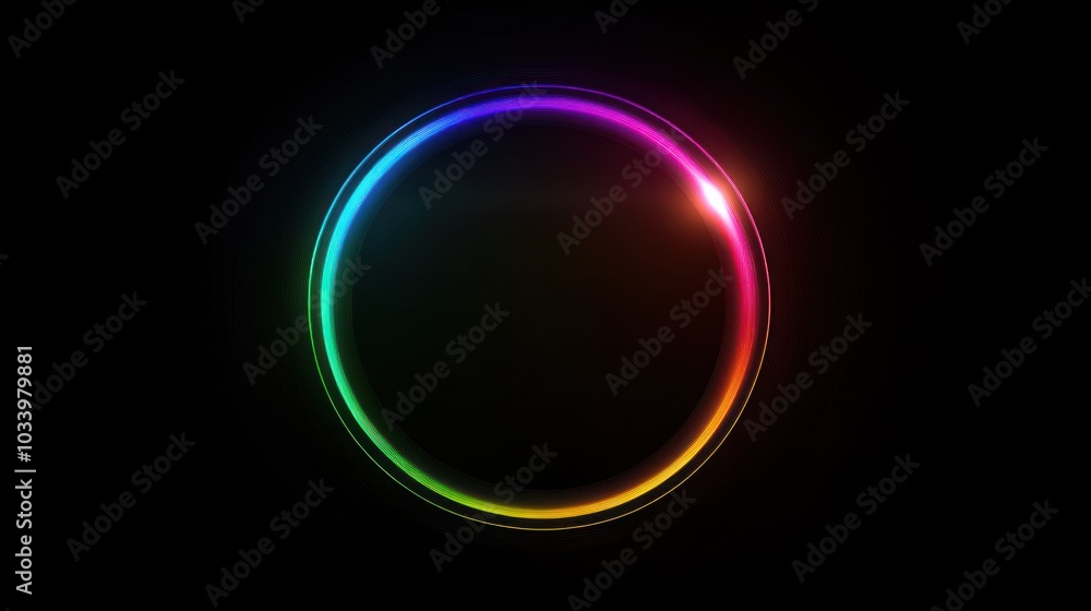 Abstract Rainbow Circle Abstract Rainbow Circle
