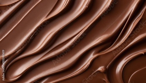 Creamy Glossy Chocolate Fudge Texture Background