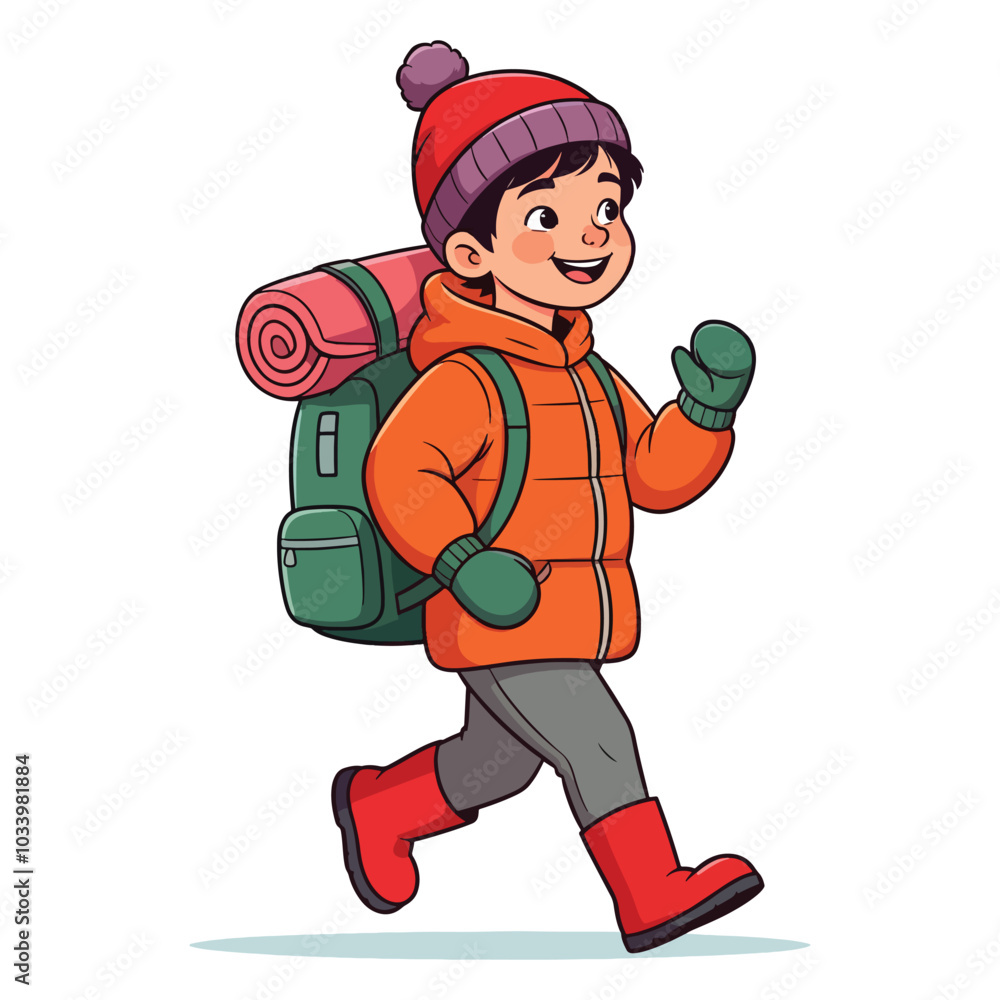 winter kids illustartion Christmas theme with kids vector illustration winter kids illustartion Christmas theme with kids vector illustration