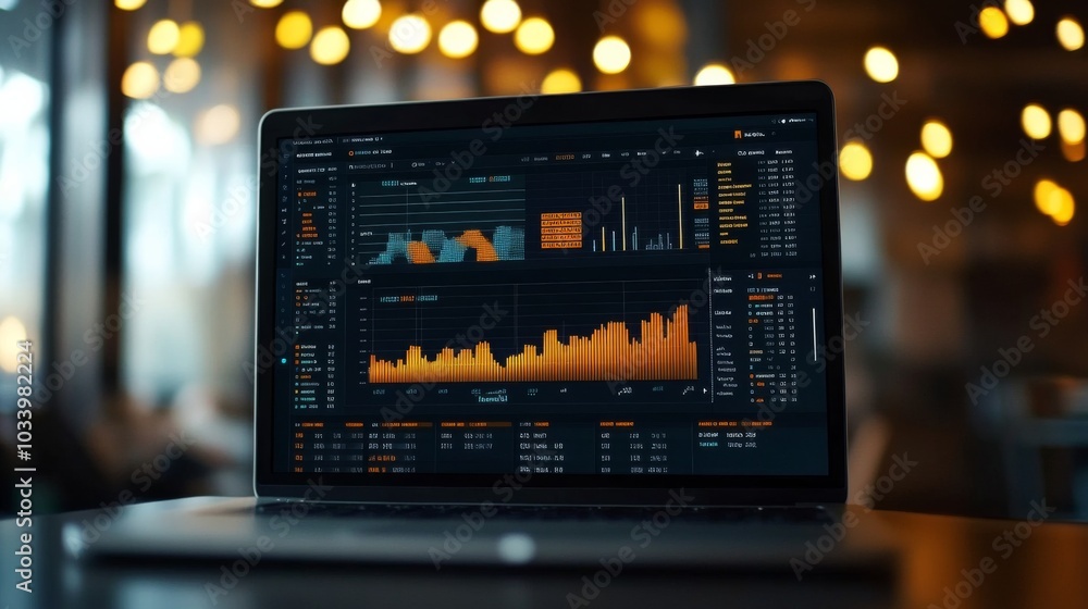 Stock Market Analysis on Laptop Stock Market Analysis on Laptop