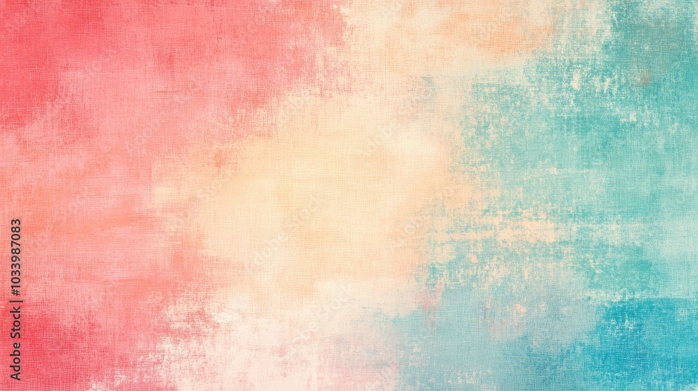 Soft pastel abstract gradient with textured pink, peach, and teal hues Soft pastel abstract gradient with textured pink, peach, and teal hues