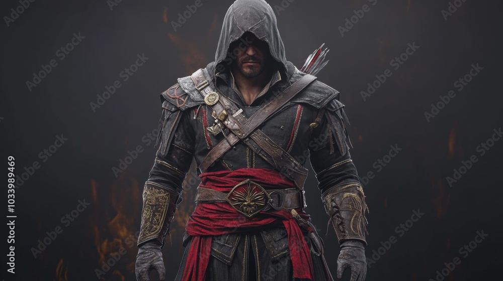 Fototapeta premium Medieval Warrior Archer