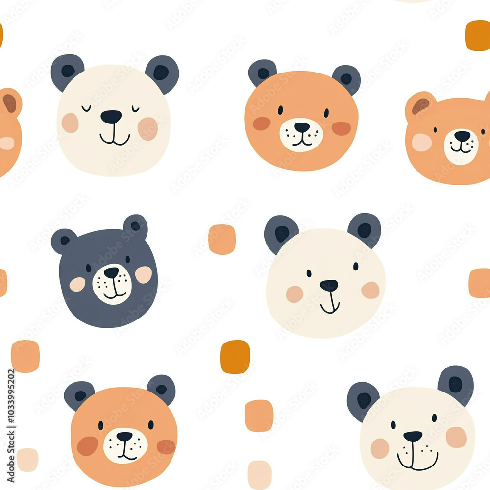 A set of cartoon bear faces with a white background. The bears are smiling and appear to be happy.
A set of cartoon bear faces with a white background. The bears are smiling and appear to be happy.