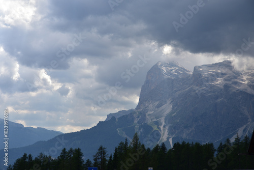 Rain on the Cortina Dolomites