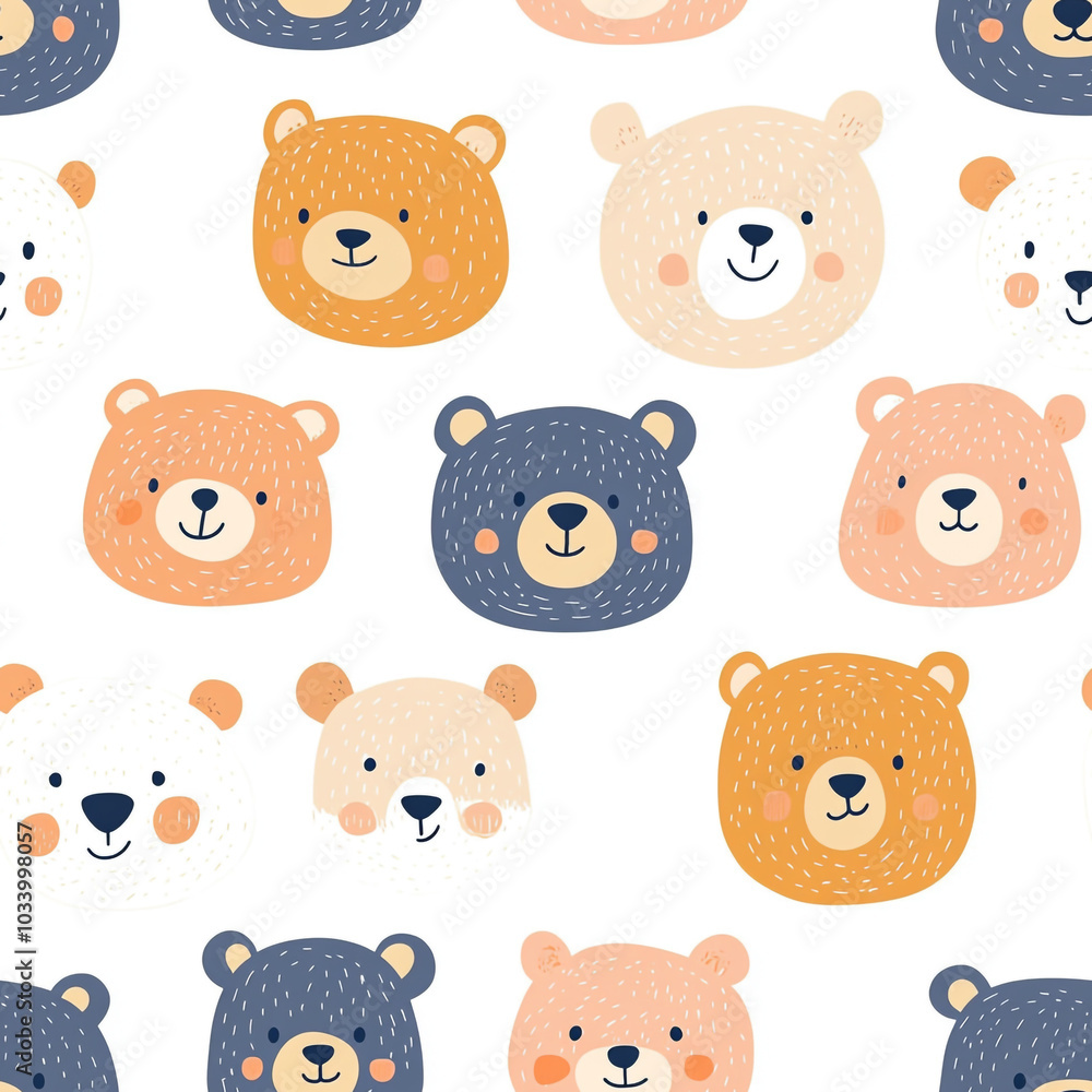 A set of cartoon bear faces with a white background. The bears are smiling and appear to be happy.
A set of cartoon bear faces with a white background. The bears are smiling and appear to be happy.