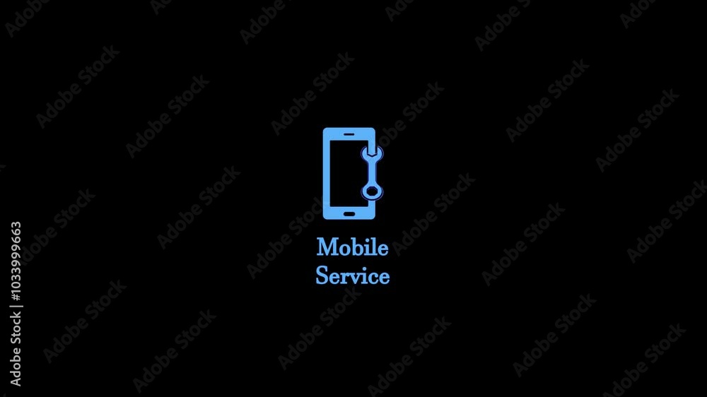 Repair of smart phones, phones and complex electronic equipment. Cartoon looped video Repair of smart phones, phones and complex electronic equipment. Cartoon looped video
