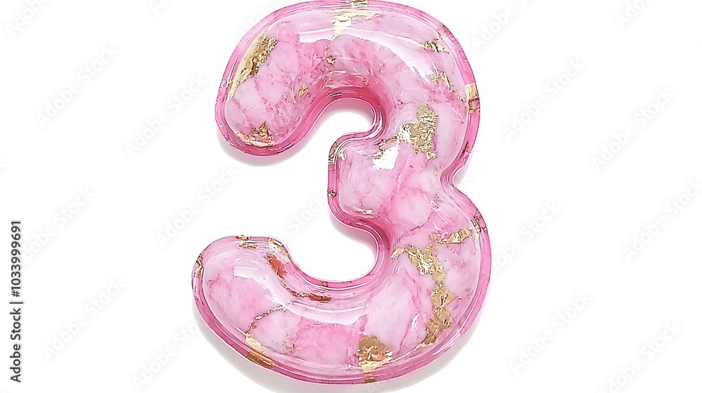 Minimalist and elegant design of the number 3 created with marble stone texture isolated on a plain background This 3D render or CGI artwork has a clean simple and modern aesthetic Minimalist and elegant design of the number 3 created with marble stone texture isolated on a plain background This 3D render or CGI artwork has a clean simple and modern aesthetic