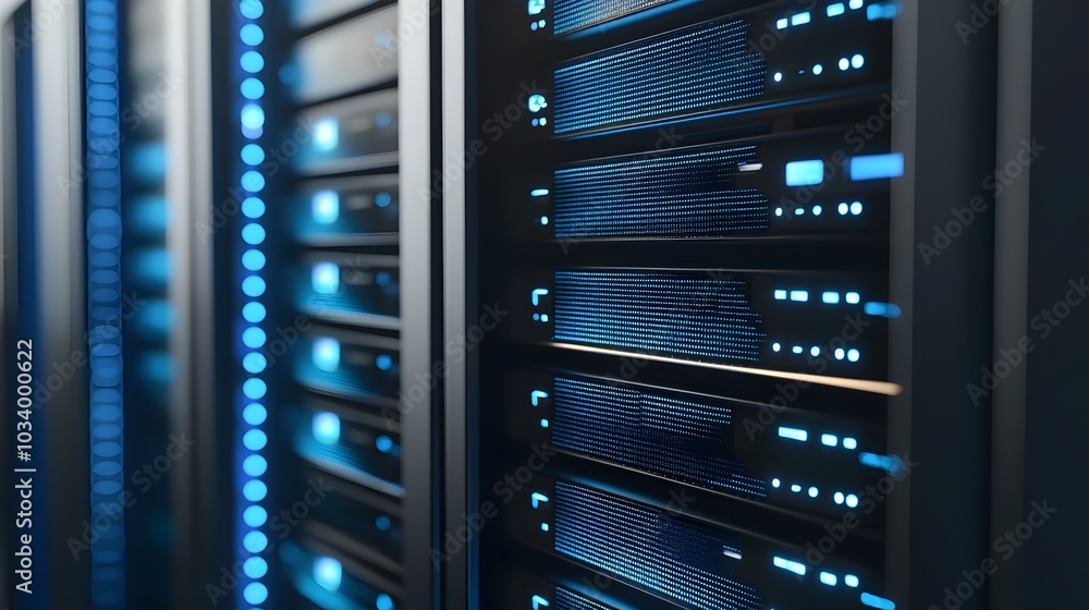 Photograph of a highly secure and technologically advanced data center featuring biometric access controls comprehensive surveillance systems and a sleek minimalist interior design Photograph of a highly secure and technologically advanced data center featuring biometric access controls comprehensive surveillance systems and a sleek minimalist interior design