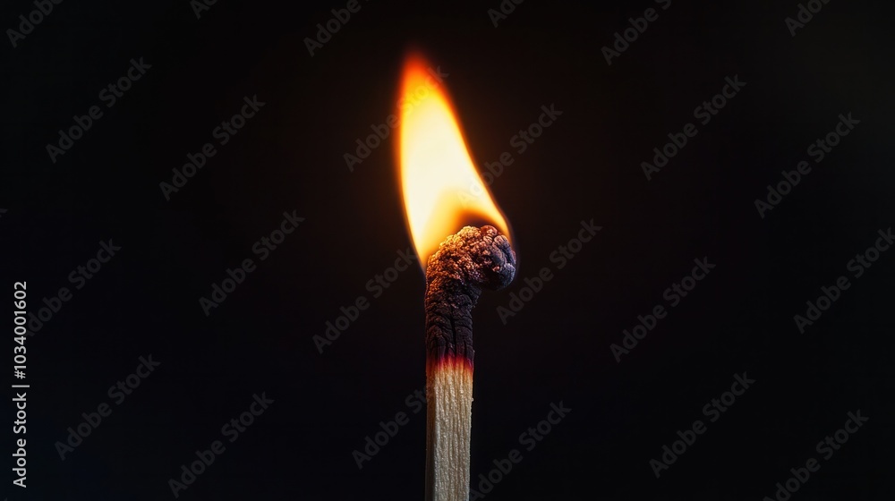image of a match head ignited, image of a match head ignited,