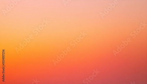 Vibrant Peach to Orange Gradient Background. Soft Blended Colors Evoking a Serene Sunset Glow, Perfect for Web Design, Marketing Banners, or Minimalist Visuals with Generous Copy Space and a Calming 