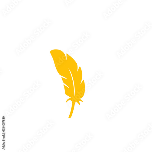 golden feather vector