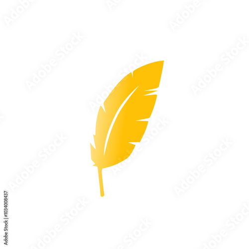 golden feather vector