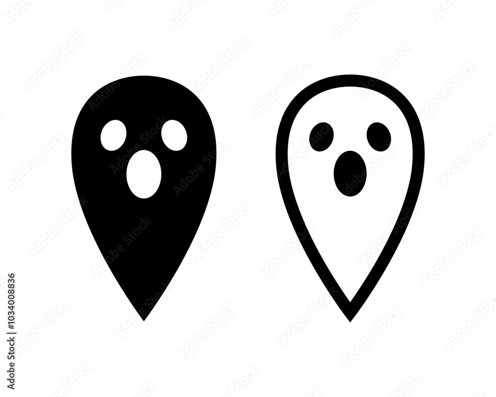 Vector ghost icon. Vector ghost icon.