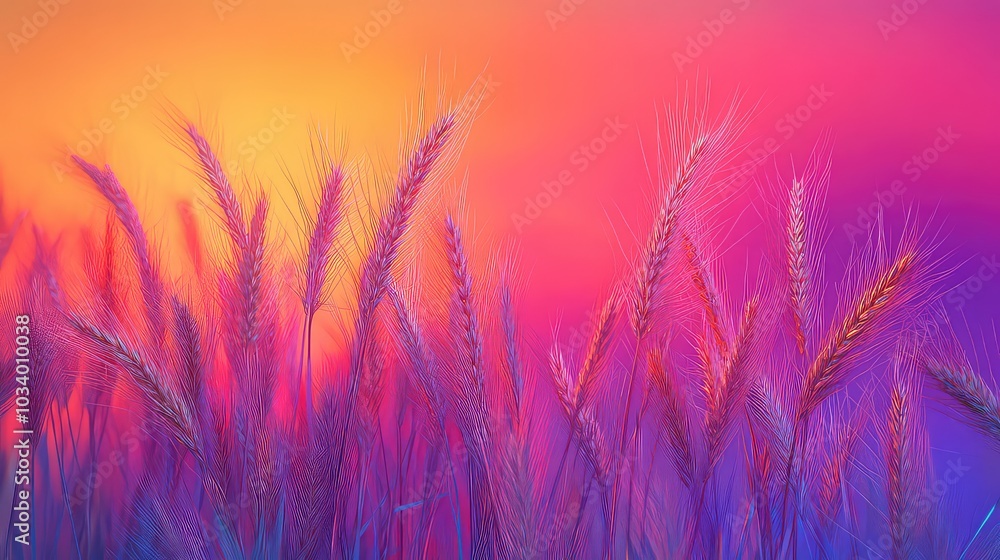Beautiful Wheat Field, Generative AI Beautiful Wheat Field, Generative AI