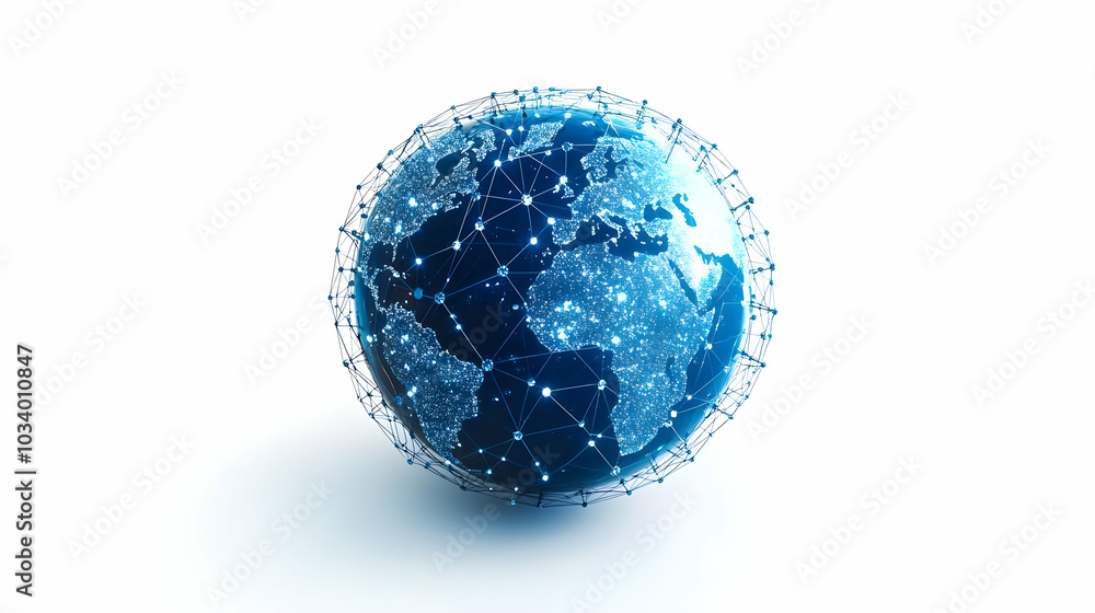3D Globe and Network Icon Vector Illustration - Global Collaboration and Connectivity with ESG Discussions, Isolated on White Background for Infographics 3D Globe and Network Icon Vector Illustration - Global Collaboration and Connectivity with ESG Discussions, Isolated on White Background for Infographics
