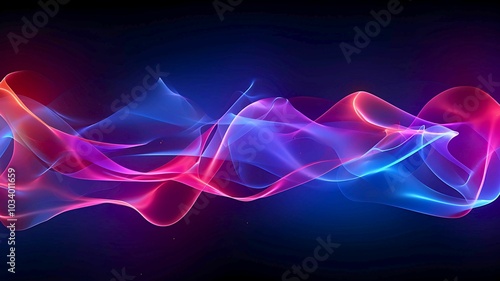 Red/Blue/Purple, 3d abstract wave background