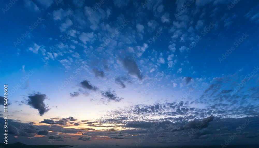 Fototapeta premium blue sky at dusk