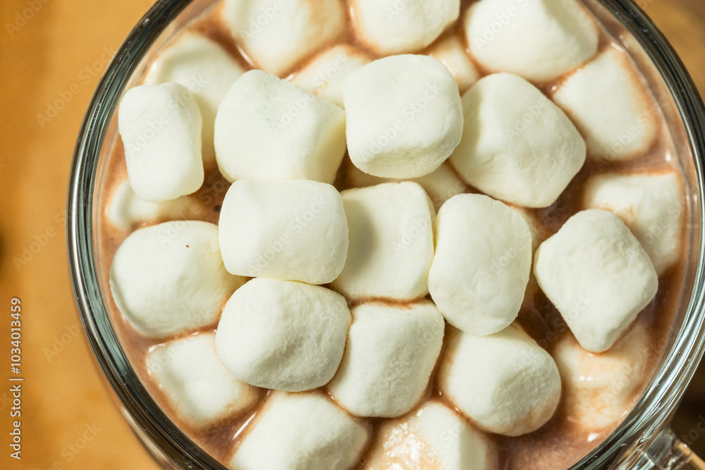 Homemade Warm Hot Chocolate with Marshmallows Homemade Warm Hot Chocolate with Marshmallows