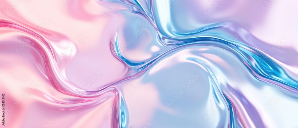 Abstract Swirls of Glossy Liquid with Pastel Hues Abstract Swirls of Glossy Liquid with Pastel Hues