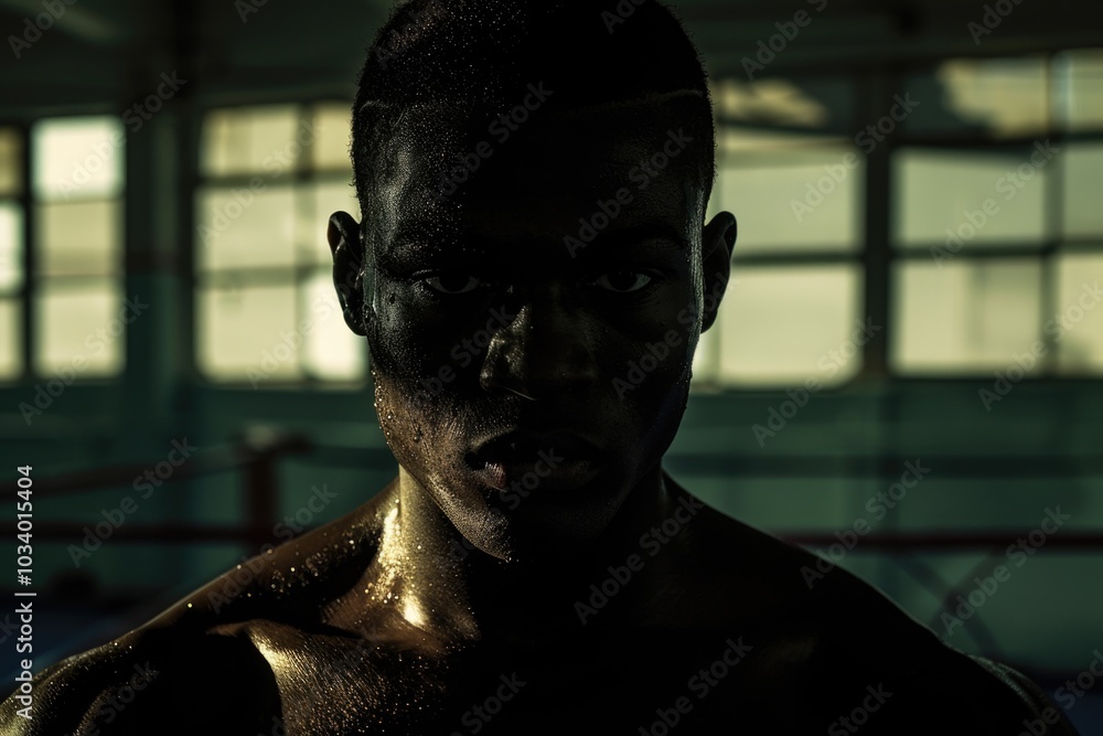 A close-up shot of a person in a dimly lit room, unknown background A close-up shot of a person in a dimly lit room, unknown background
