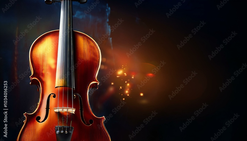 Fototapeta premium violin on black