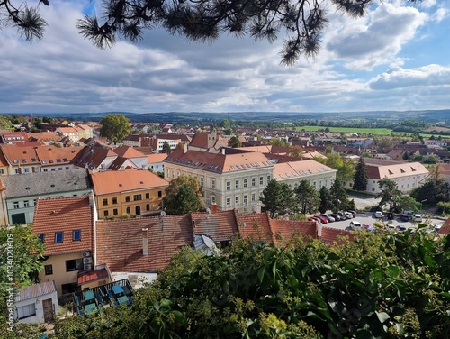 Panorama of the town of Mikulov