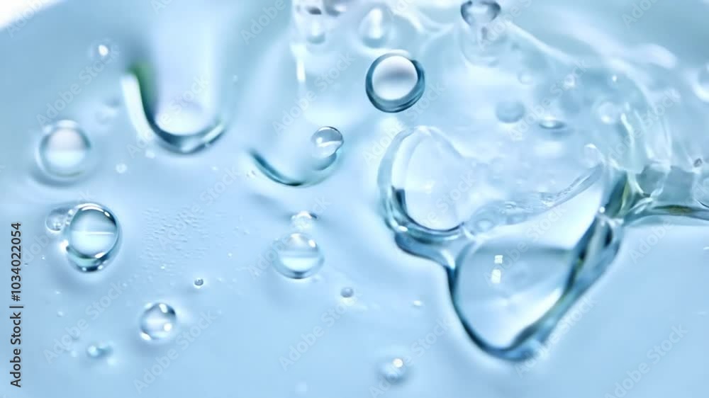 Hyaluronic acid serum texture. Beauty skin care liquid gel. Video High quality. 4K Hyaluronic acid serum texture. Beauty skin care liquid gel. Video High quality. 4K