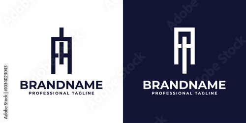 Letters AI and IA Monogram Logo, for business with IA or AI initials