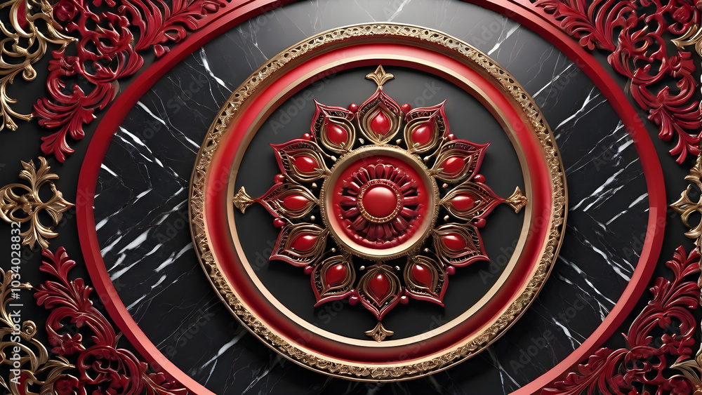 Obraz premium decorative background with a lot of details.