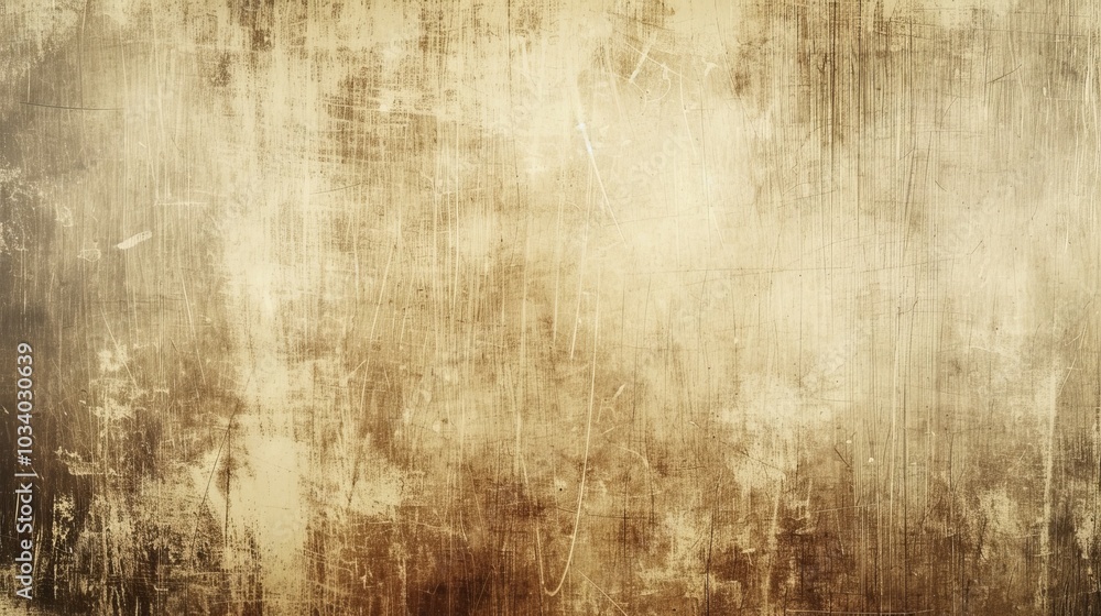 Fototapeta premium A vintage, distressed background texture in warm brown tones. Perfect for adding a retro feel to your projects.