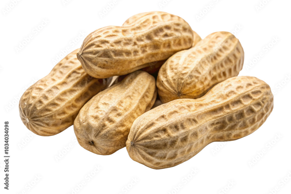Peanut isolated on white. Healthy snack Peanut isolated on white. Healthy snack
