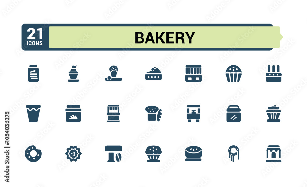 Bakery and bakery shop solid icons set. collection of stove, mixer, bakery ingredients and more. glyph editable and pixel perfect symbol pack. Filled icon for web and ui. Bakery and bakery shop solid icons set. collection of stove, mixer, bakery ingredients and more. glyph editable and pixel perfect symbol pack. Filled icon for web and ui.