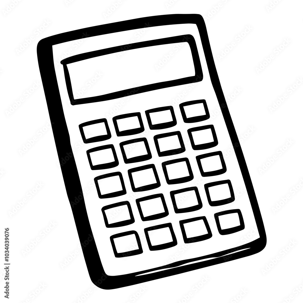 A calculator with a black background. The calculator is in a black and white color A calculator with a black background. The calculator is in a black and white color