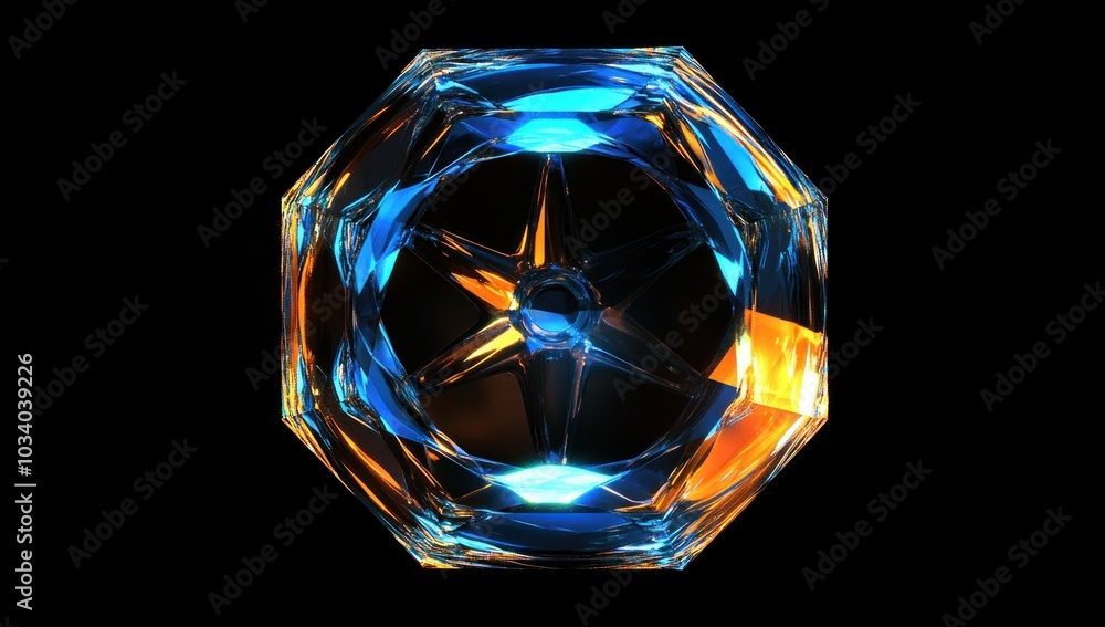 Glowing Crystal Prism Glowing Crystal Prism