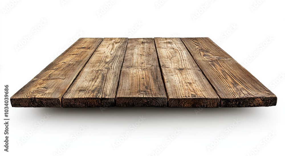 Wooden table top with wood planks on a white background, flat lay. Isolated wooden floor or deck. Copy space. Wooden table top with wood planks on a white background, flat lay. Isolated wooden floor or deck. Copy space.
