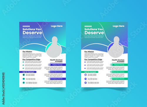Creative And Modern Medical Flyer Template And Layout