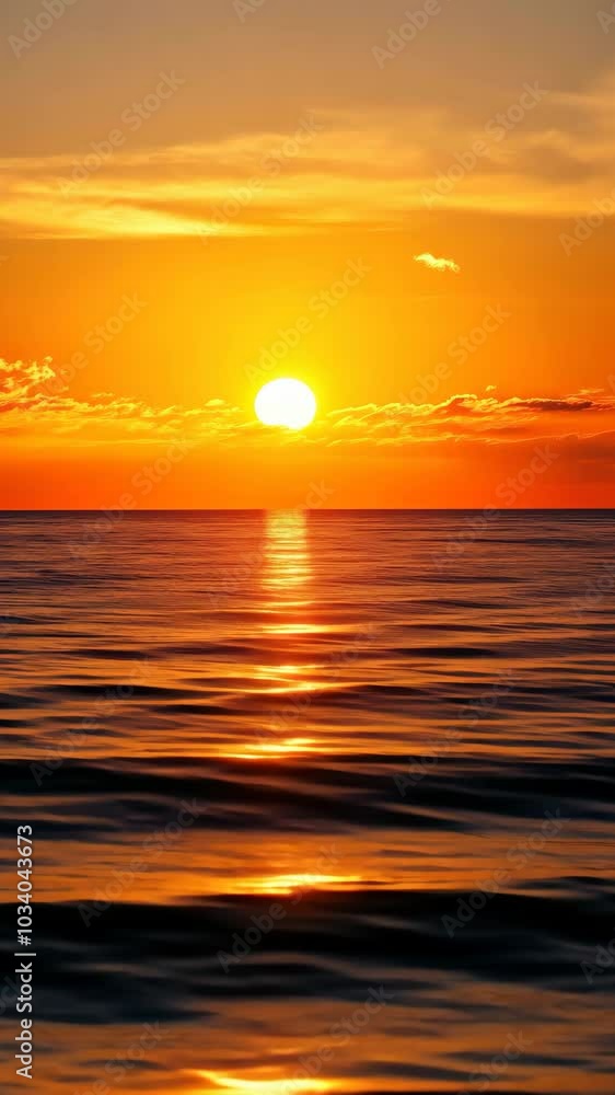 sunset over calm ocean with vivid colors sunset over calm ocean with vivid colors
