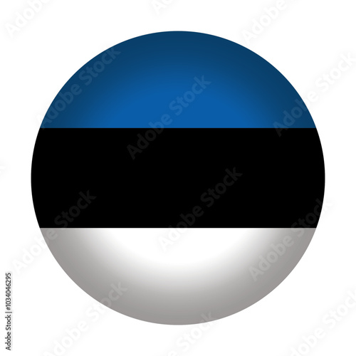 Round Estonian flag icon, vector illustration. Estonia flag button isolated on a transparent or white background. Free Download Round Estonian flag icon, vector illustration. Estonia flag button isolated on a transparent or white background. - GFXLoad