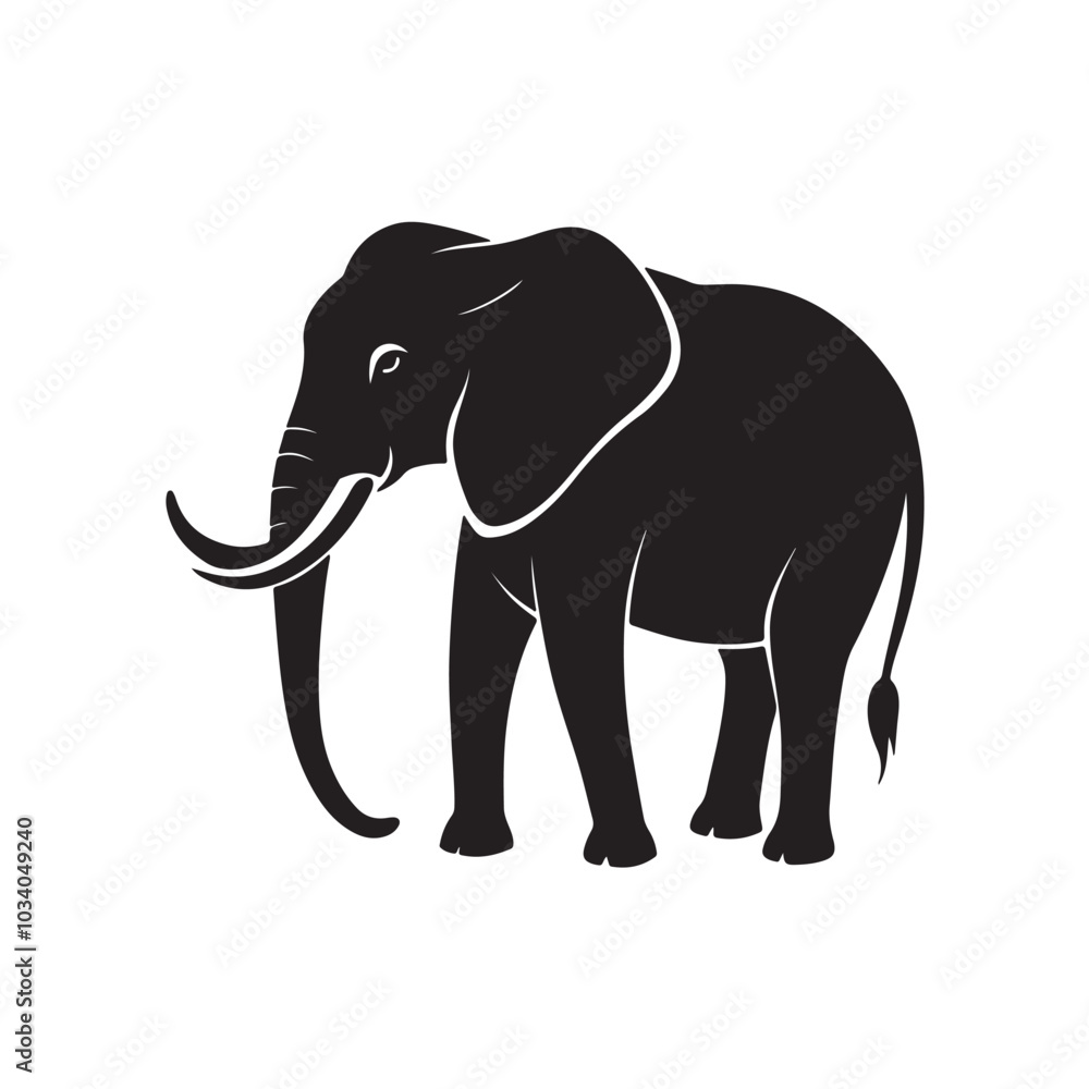 Double elephant silhouette clip art Double elephant silhouette clip art