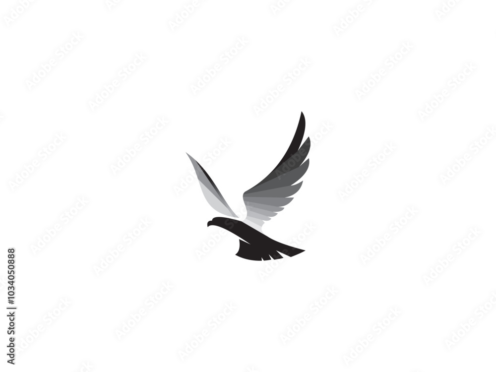 Obraz premium simple geometri bird eagle