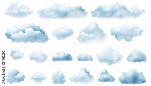 set of clouds