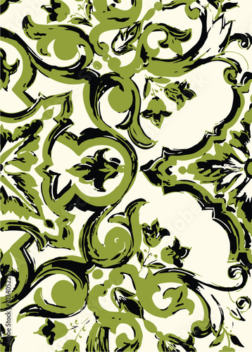 Big flowers pattern, upscale floral pattern. graphical textures floral, trendy colors pattern , flowers background with leaves. vector illustration,tropical,monochrome