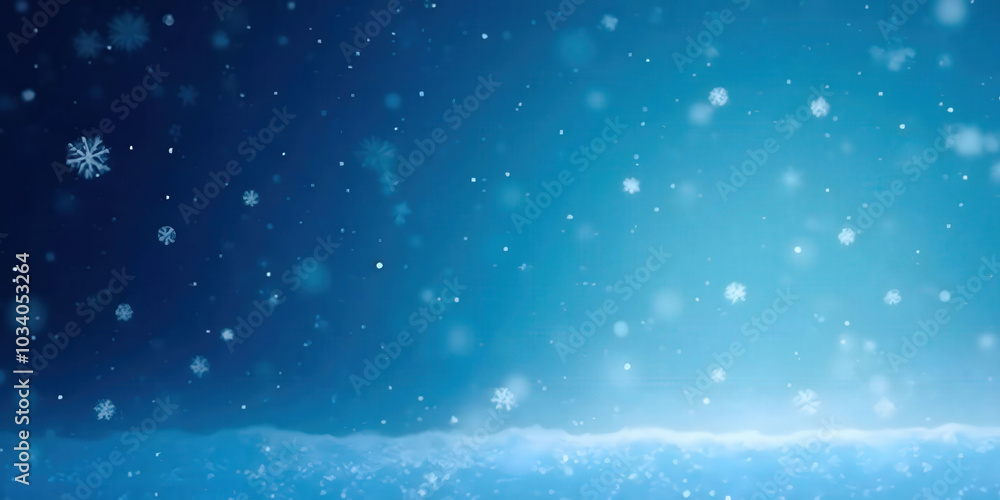 Obraz premium Falling snowflakes wallpaper featuring a clean design with gentle snowfall against a serene background. Perfect for winter themes, cozy interiors, and seasonal decor