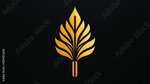 leaf isolated on black,generated ai