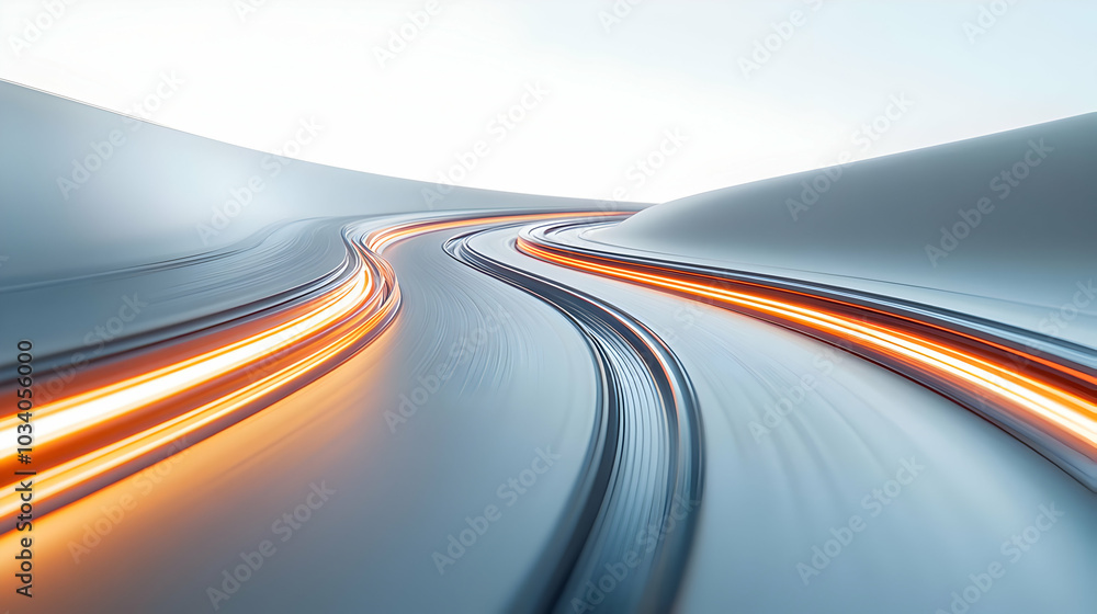 3D Glossy Light Trails Streaking Across White Background with Copy Space for ESG Business Negotiations and Innovation Progress - Dynamic Motion Blur Effect 3D Glossy Light Trails Streaking Across White Background with Copy Space for ESG Business Negotiations and Innovation Progress - Dynamic Motion Blur Effect