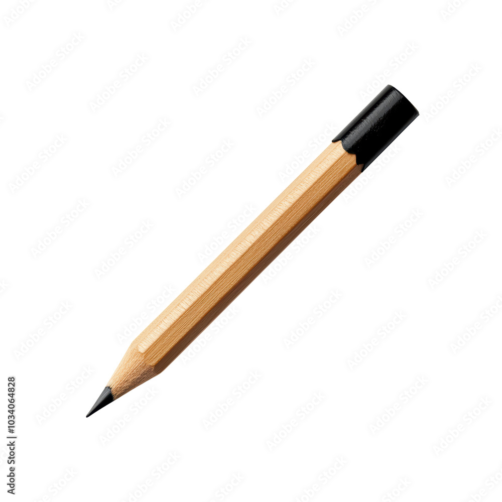 Classic wooden pencil with a sharpened tip Classic wooden pencil with a sharpened tip