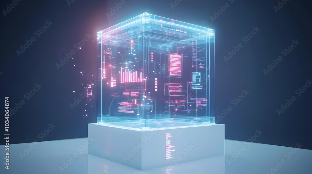 3D Holographic Voting Booth Concept: Floating Policy Selector Interface in Wide Shot, Ideal for Voter Education Content on White Background 3D Holographic Voting Booth Concept: Floating Policy Selector Interface in Wide Shot, Ideal for Voter Education Content on White Background